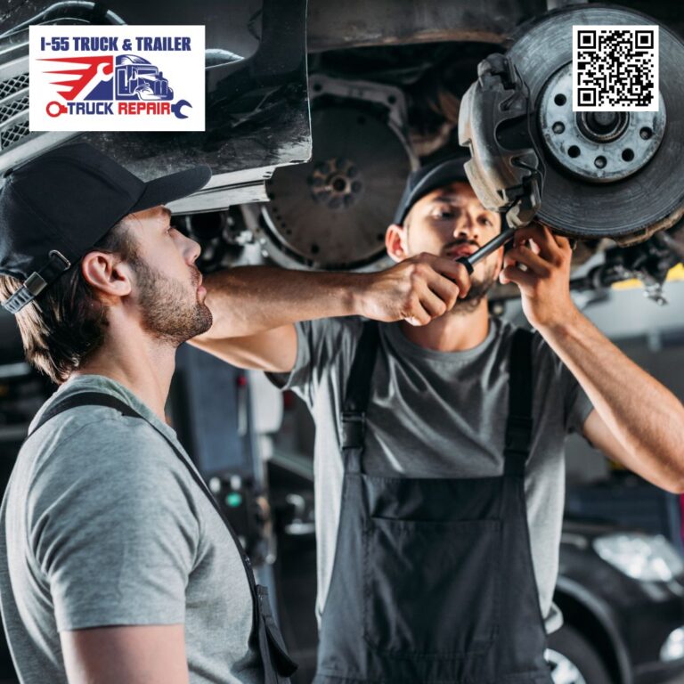 I 55 Truck And Trailer Axle Repair